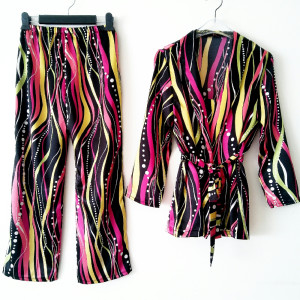 ست لباس خواب زنانه رویه تاپ شلوار-133769