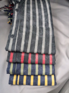 پیراهن دنیم راه راه قواره دار