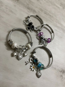 دستبند پاندورا رنگ ثابت فری سایز با رنگ بندی مختلف-115256