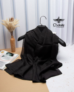 شال اسلپ مشکی ساده ESL01-113624