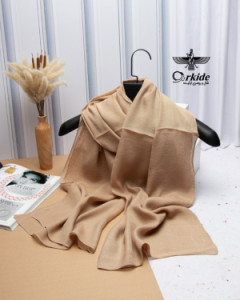 شال اسلپ کرم رنگ ساده ESL06-112321