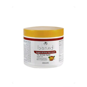 ماسک مو با آبکشی تثبیت کننده رنگ حاوی روغن آرگان(بدون سولفات و پارابن)