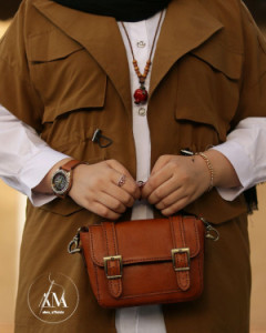 کیف دوشی با چرم طبیعی