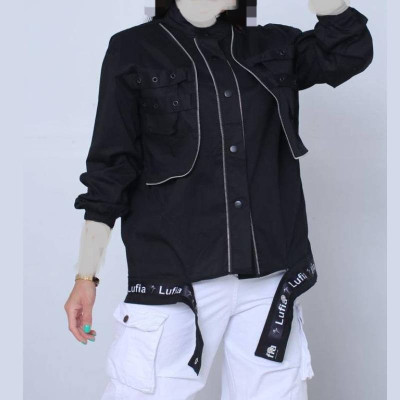 مانتو اسپرت مشکی لوفیا