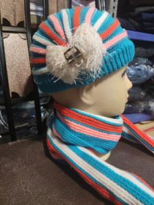 شال و کلاه دخترانه