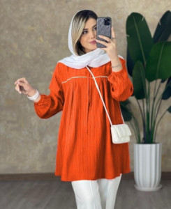 شومیز مانتویی جنس کراش-141604