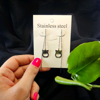 گوشواره بخیه ای طرح جغد