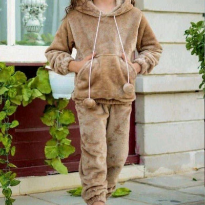 ست هودی شلوار تدی دخترانه و پسرانه