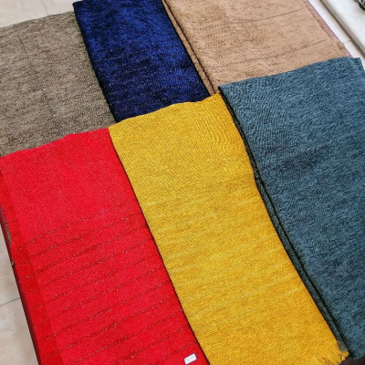 شال مخمل بوکله لمه دار