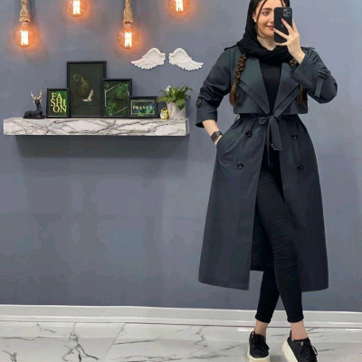 مانتو دانشجویی کرپ مدل مانتو بلند اسپرت