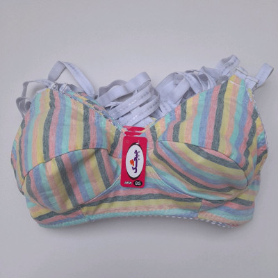 سوتین اسپرت زنانه دولایه دخترانه ملانژ نخی