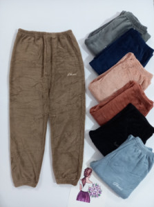 شلوار تدی دو رو ضخیم زنانه