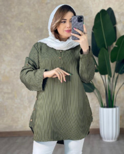 مانتو اسپرت زنانه مخمل مدل مرجان-104878