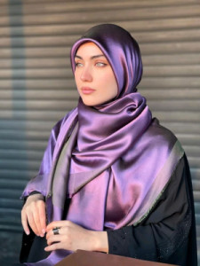 روسری قواره بزرگ بامبو، دو رو، ترک، دور ریش دار