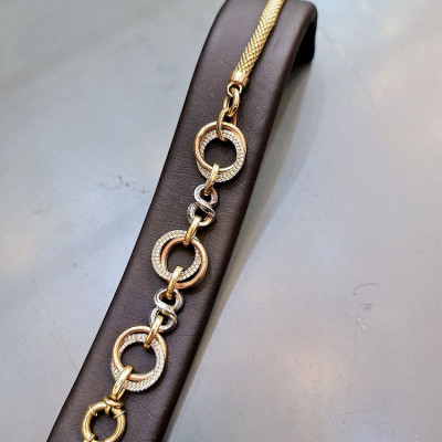 دستبند طلای بدون اجرت 18 عیار