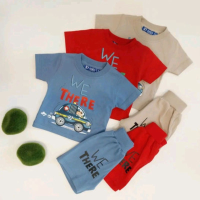 ست لباس پسرانه تیشرت وشلوارک بچه گانه