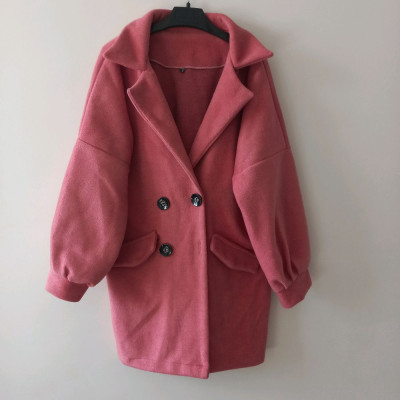 مانتو کتی زنانه پشمی مدل پالتو فوتر کتی