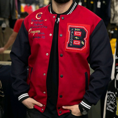 بامبر جکت بیسبالی پارچه فوتر-139656