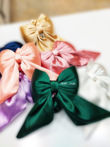 کش مو ساتن پاپیون سایز بزرگ-130538