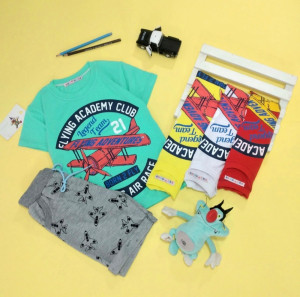 ست تیشرت و شلوارک پسرانه