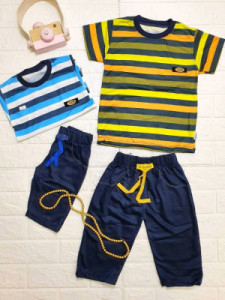 ست لباس پسرانه تیشرت شلوارک کلاسیک پسرانه-152467