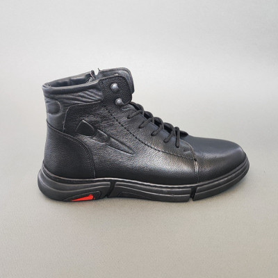 نیم بوت مردانه چرم طبیعی گاوی مدل وارکرفت- چرمید