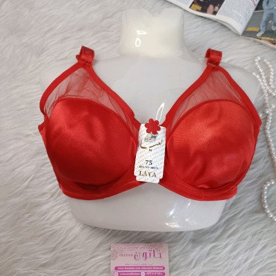 سوتین مارک لعیا پرلون طرح یینچی ترک بالا شیشه‌ای با کاپ پرسی