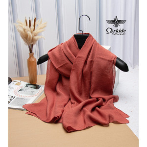 شال اسلپ نارنجی آجری ساده ESL15