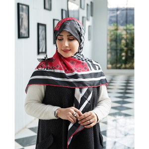 روسری نخ ابریشم گارزا ارکیده GRZ20