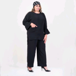 ست تونیک و شلوار ابروبادی قواره دار لاکچری