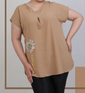 تیشرت آستین حلقه ای نرم و لطیف