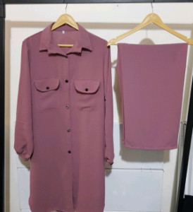 ست مانتو شلوار ابروبادی نرم و لطیف