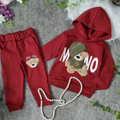 هودی شلوار خرس کلاه دار