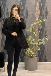 مانتو کتی زنانه کرپ مدل کوتاه