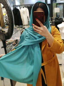 شال حریر ژاکارد