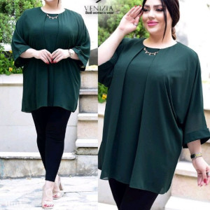 شومیز سایز بزرگ مجلسی مناسب تا سایز54-56-132906