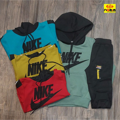 ست هودی و شلوار اسپرت پسرانه طرح نایک سایز 45 سنین 4تا5