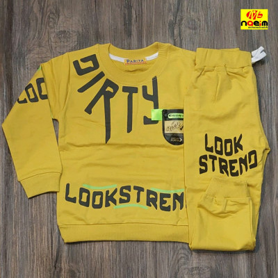 ست بلوز وشلوار اسپرت پسرانه طرح دار سایز 35و45و50 سنین 1 تا 7