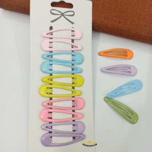 گیره مو تق تقی پک ده تایی دخترانه رنگی-155081