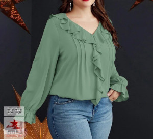 شومیز مجلسی بیگ سایز آییلدیز-157554