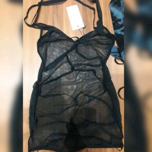 لباس خواب توری فانتزی به همراه شورت لامبادا-129083