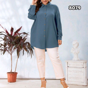 شومیز مانتویی زنانه سایز بزرگ