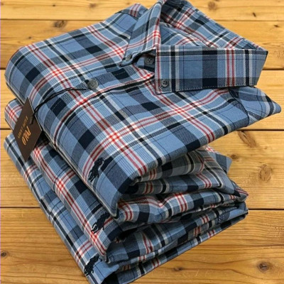 پیراهن مردانه چهارخونه آستین بلند کد BH 6