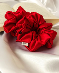 کش اسکرانچی ساتن قرمز ️