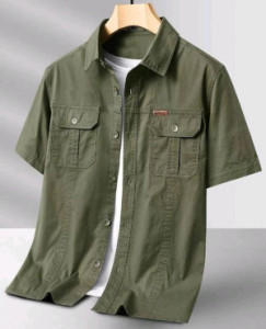 پیراهن آستین کوتاه ساده مارک jeep-154662