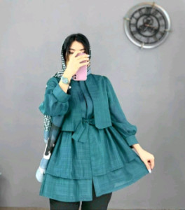 مانتو دخترانه کتان مدل مانتو عروسکی دخترانه و زنانه جنس کتان نازلی کاملا خنک