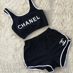 ست نیم تنه و شورتک شانل CHANEL ️-119929