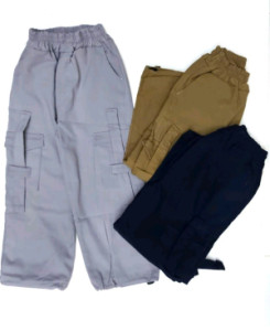 شلوار کتان مدل کارگو چهارجیب