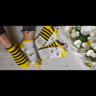 نیم جین جوراب زنبوری