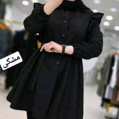 مانتو اسپرت زنانه داکرون مدل مانتو عروسکی کوتاه